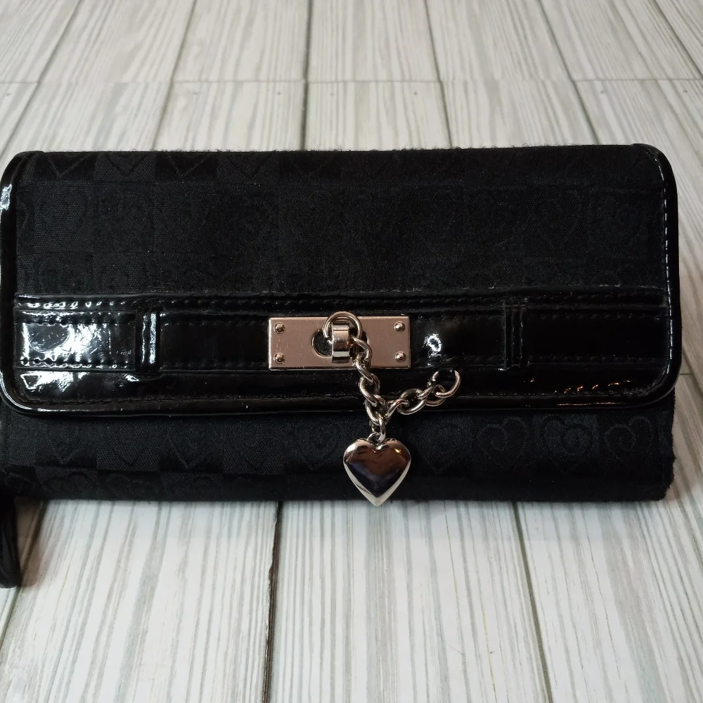 Y2K Heart Print Wallet Wristlet